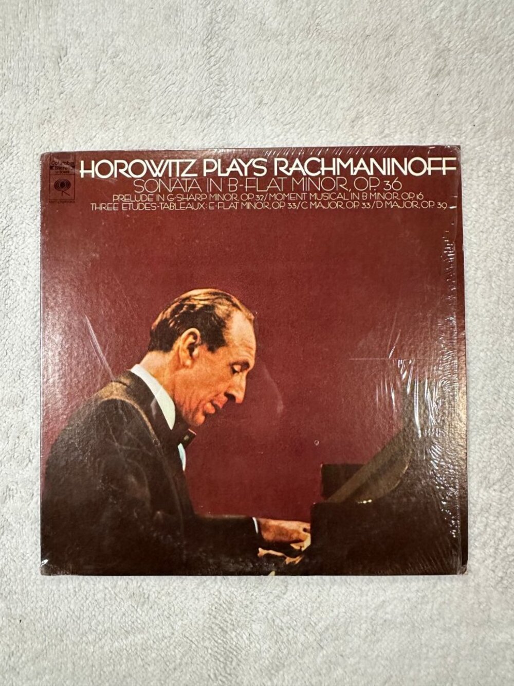 Horowitz Plays Rachmaninoff LP Sonata Op. 36 Stereo Vinyl Columbia Masterworks
